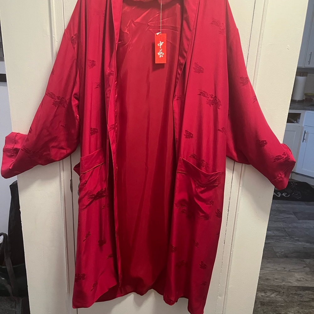100% Vintage Silk Womens robe